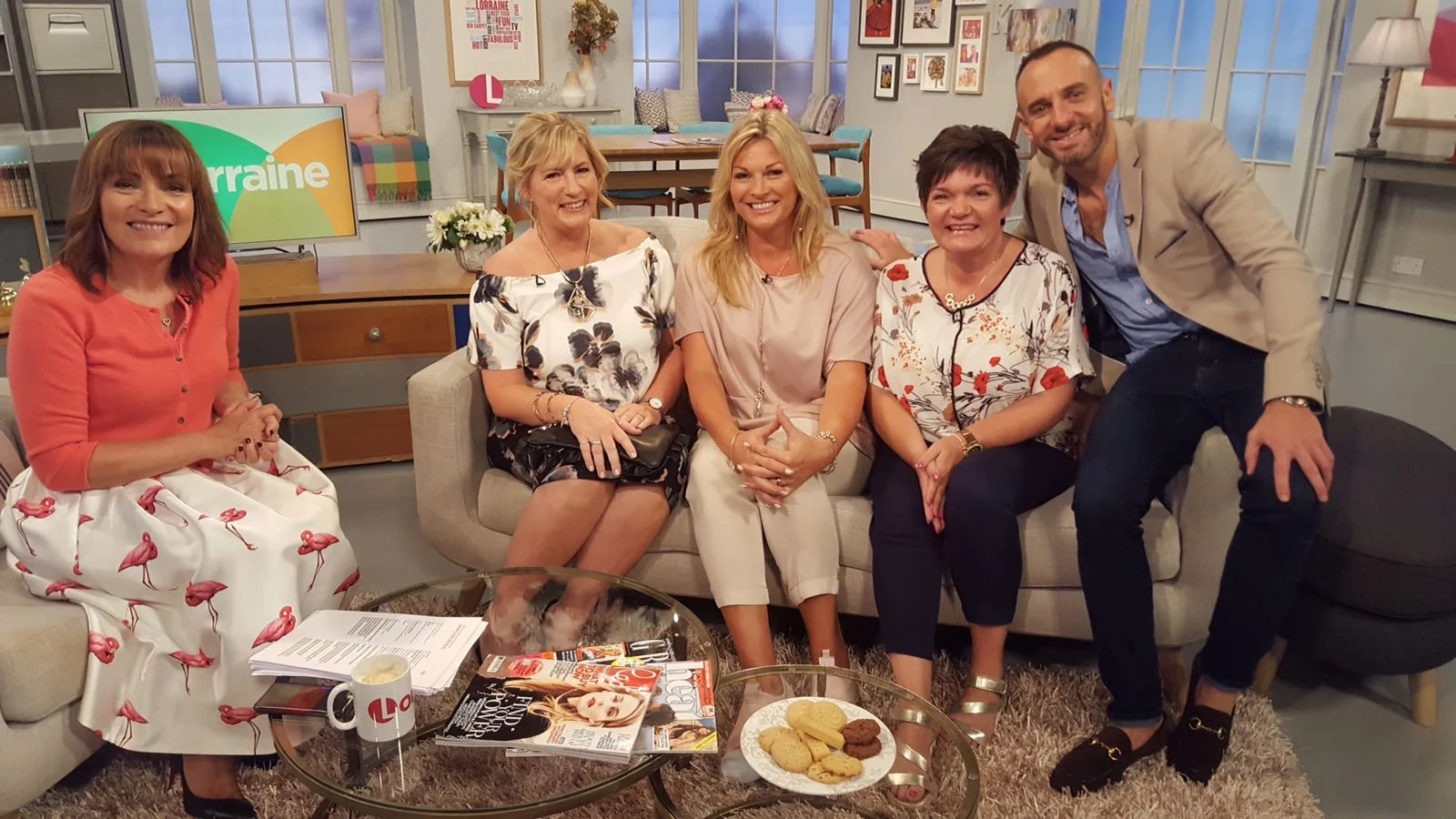 PAT IS SURPRISED BY MARK HEYES FASHION STYLIST ON ITV LORRAINE SHOW