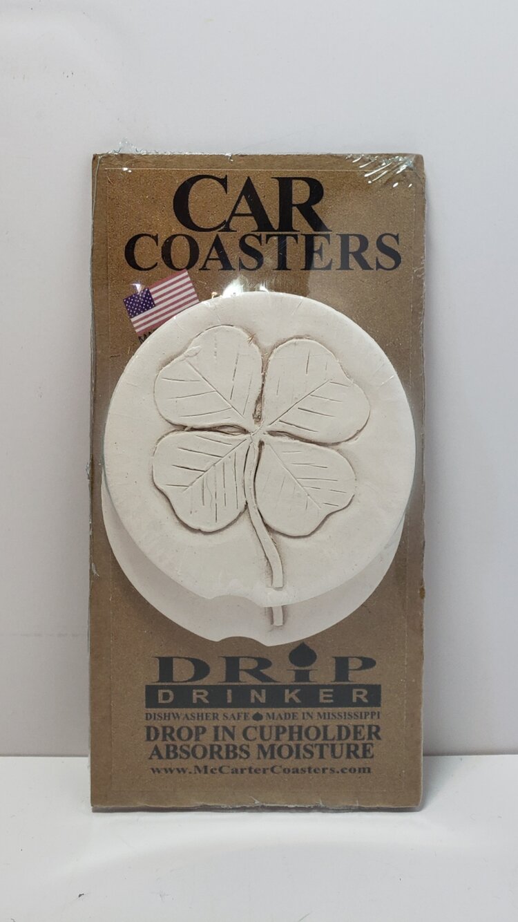 Shamrock Car Coasters