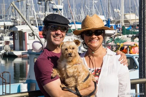 Mark and family: Wife, Clara, and little Emma.
