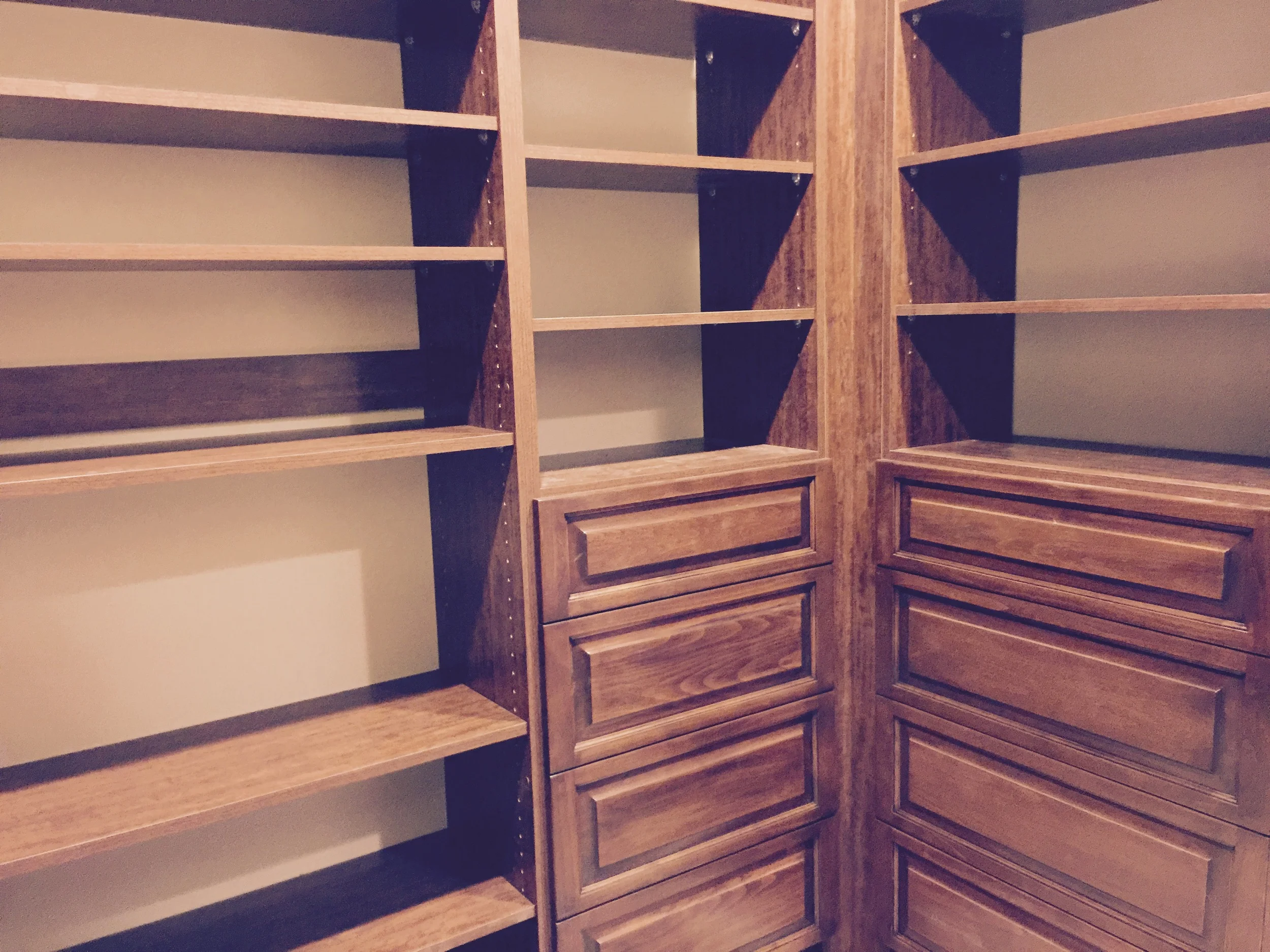 Raised panel drawer fronts