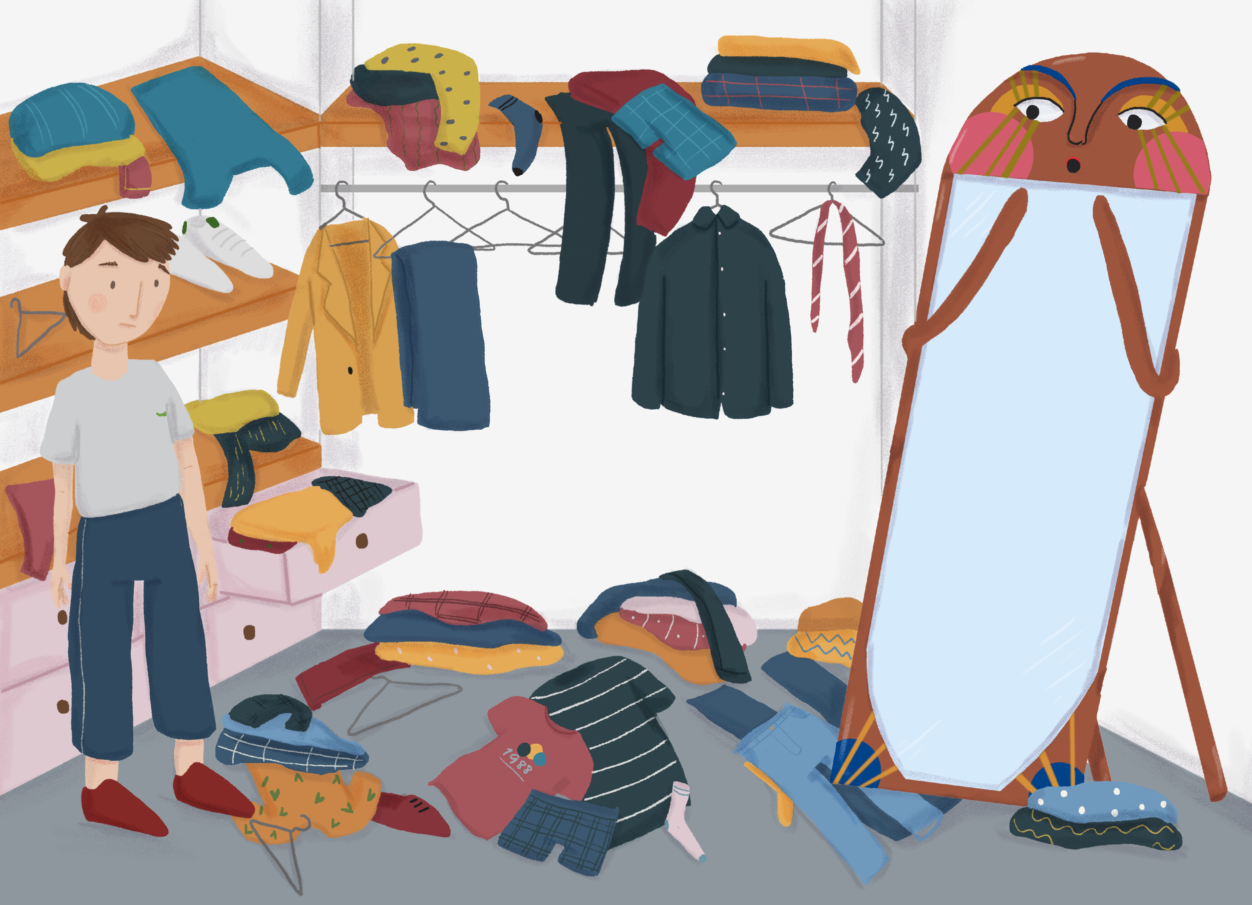 Messy Closet Clipart