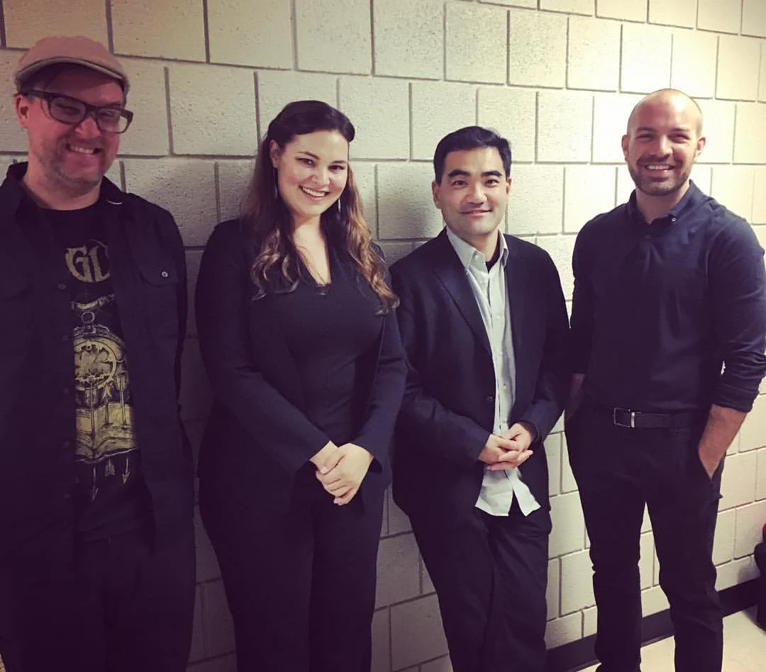 With Dai Fujikura after performing his Being as One @ BGSU's New Music Festival (2016)