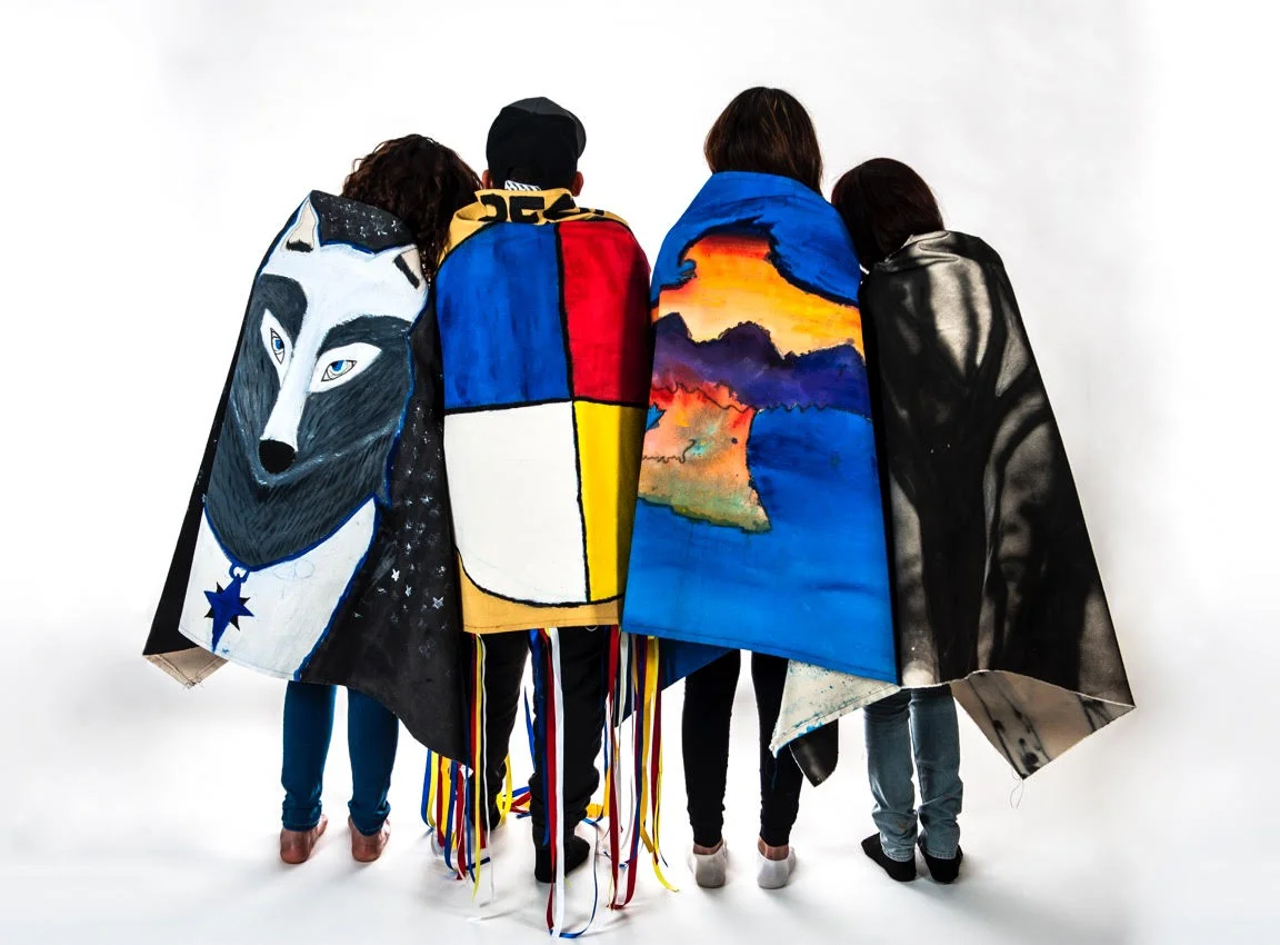 Youth Artists with Shawls Photo Credit: Eric Kozakiewicz