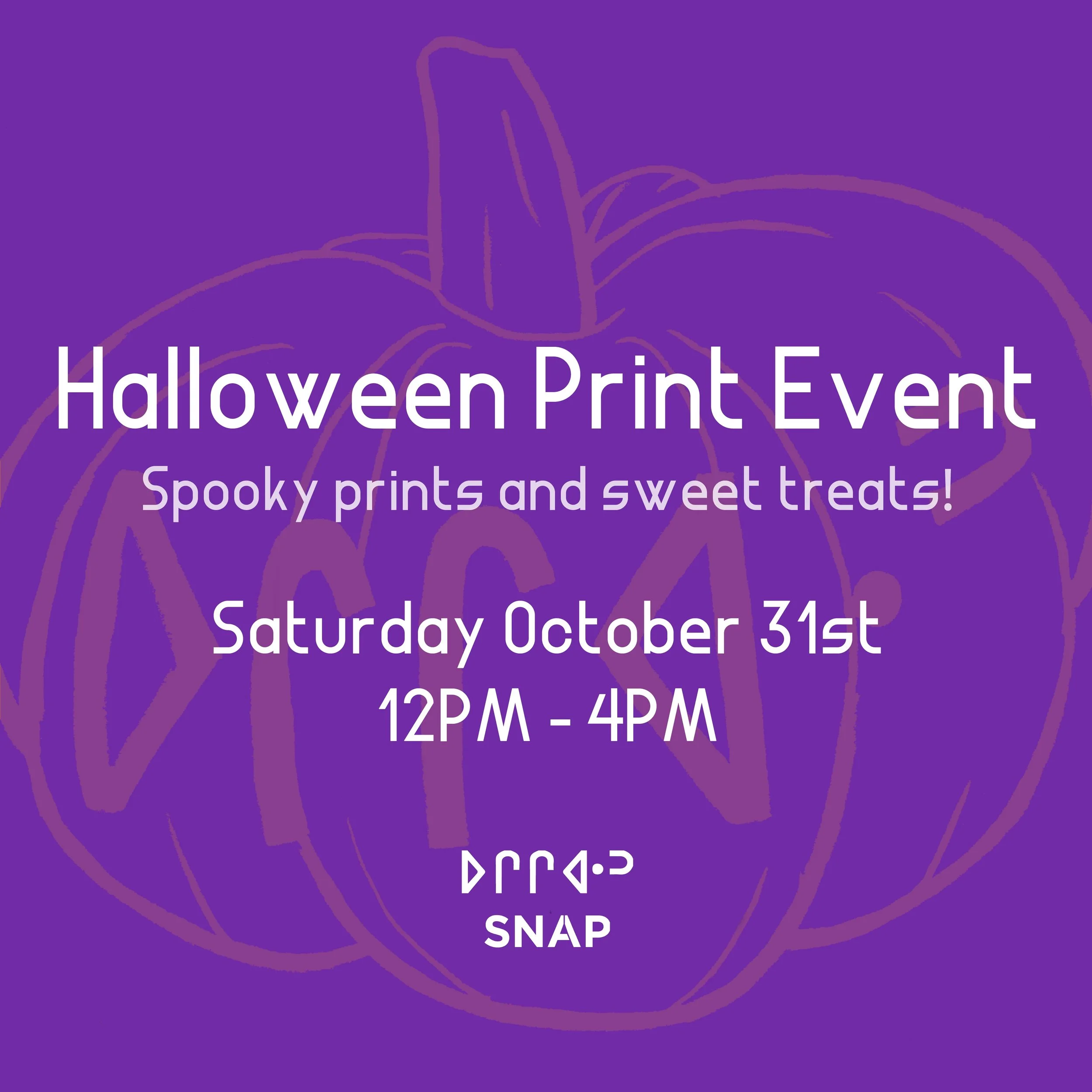 🎃 Halloween Print Event! 👻