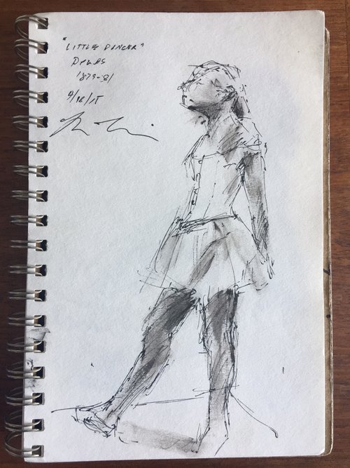 Demonstration by Brian Bomeisler of Degas' "Little Dancer"