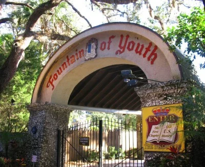 The historic "Fountain of Youth" site in St. Augustine.