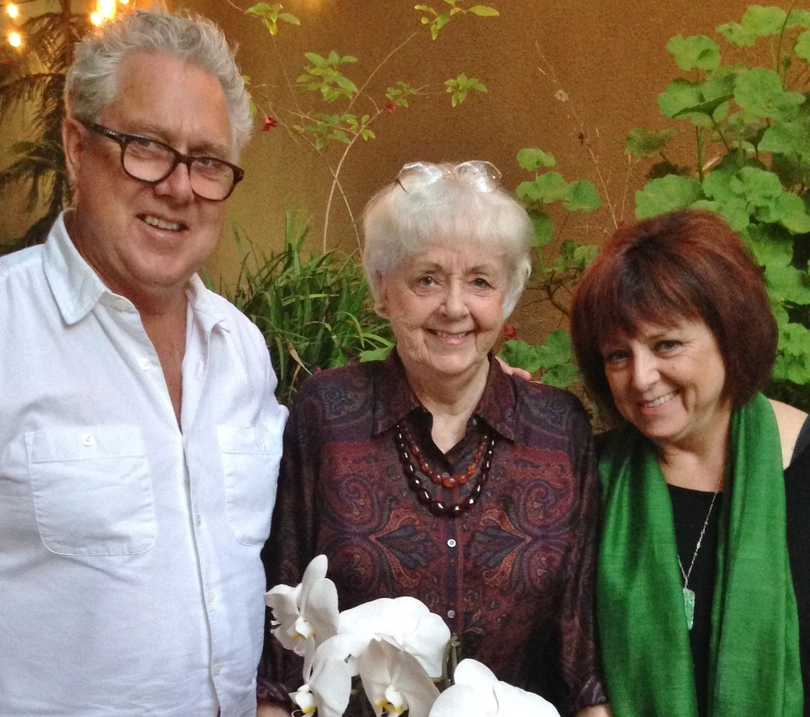 Brian Bomeisler, Betty Edwards, and Anne Bomeisler Farrell