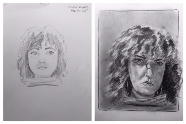 Guillian's Before and After Self-Portrait's March 2019