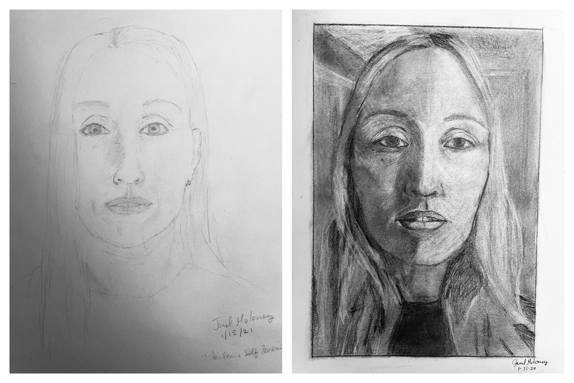 Janel's Before and After Drawings