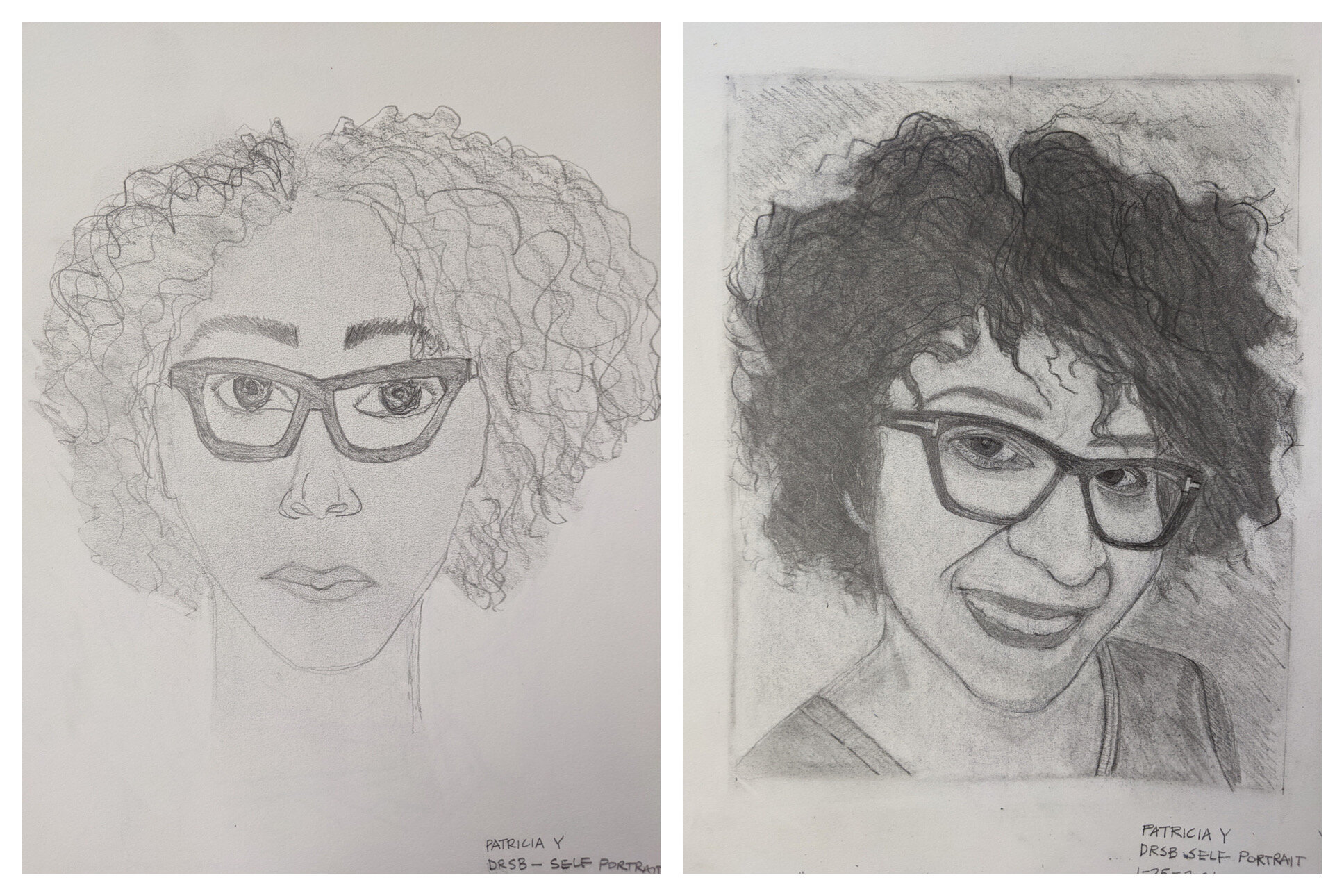 Patricia's Before and After Drawings