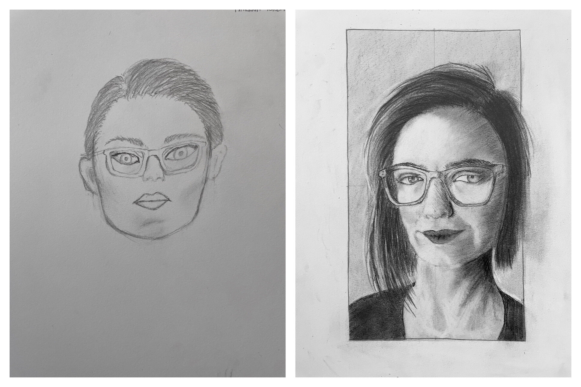 Katrina's Before and After Drawings