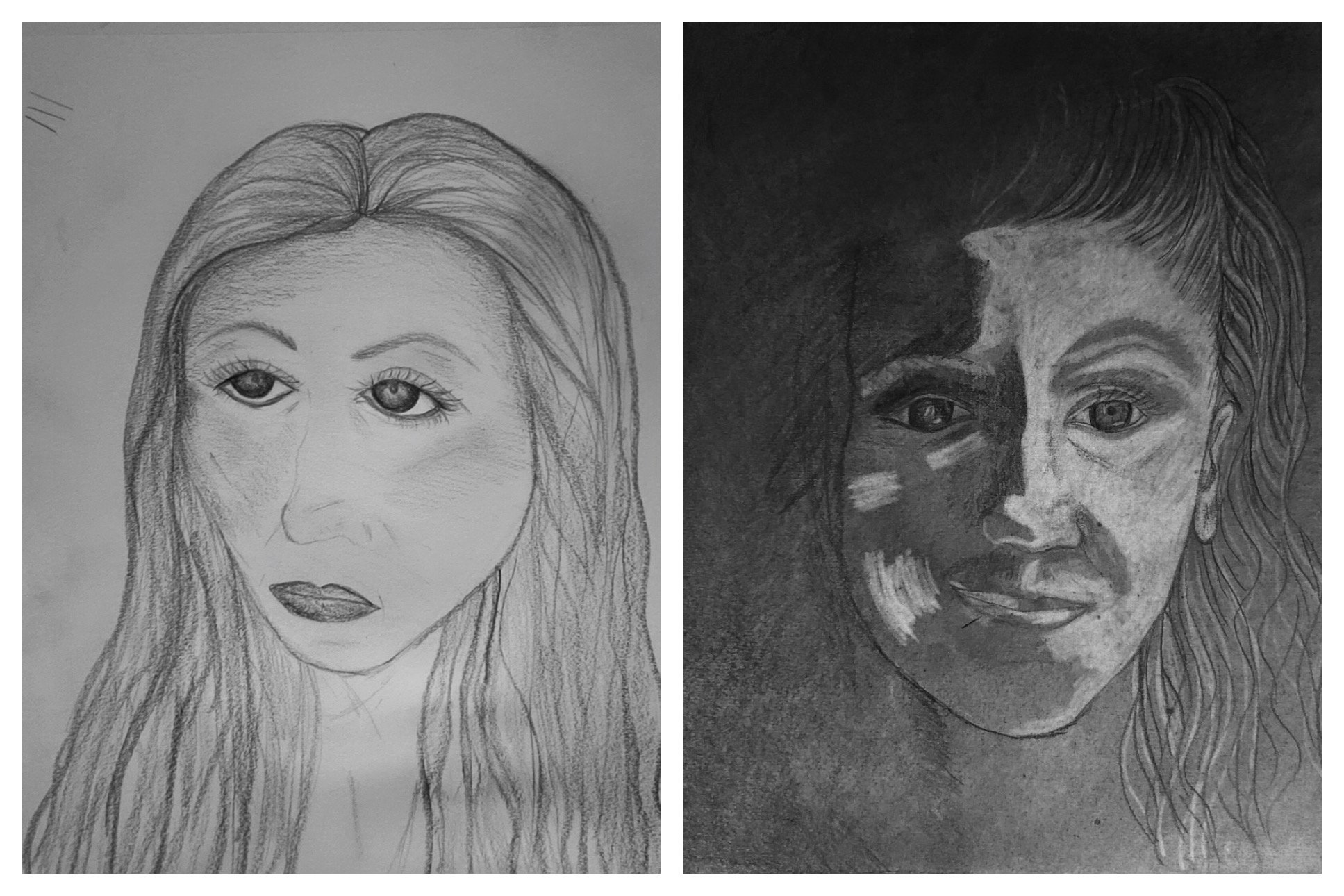 Gemma's Before and After Self-Portraits