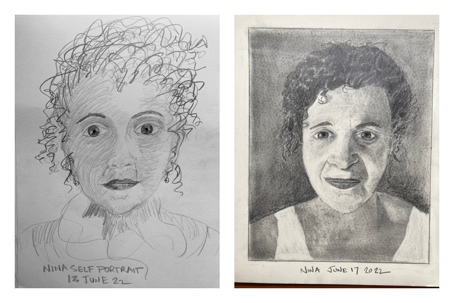 Nina’s Before and After Drawings June 13-17, 2022
