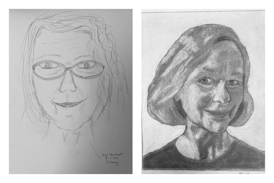 Deborah’s Before and After Self Portraits 