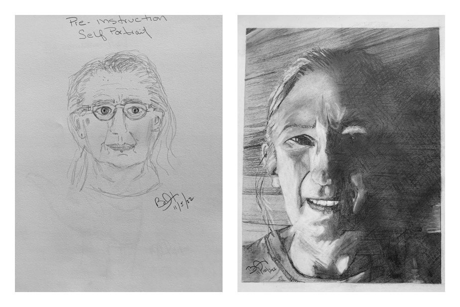 Barb's Before and After Drawings November 7-11