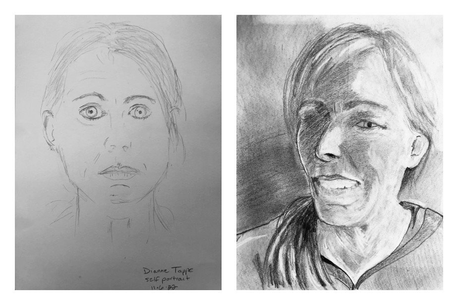 Dianne's Before and After Drawings November 7-11, 2022