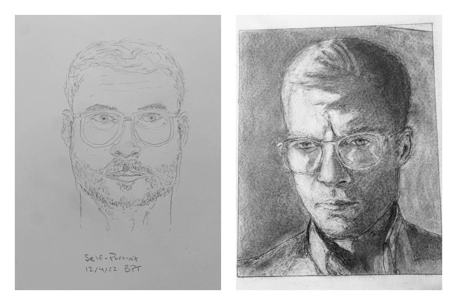 Brian's Before and After Drawings December 5-9, 2022