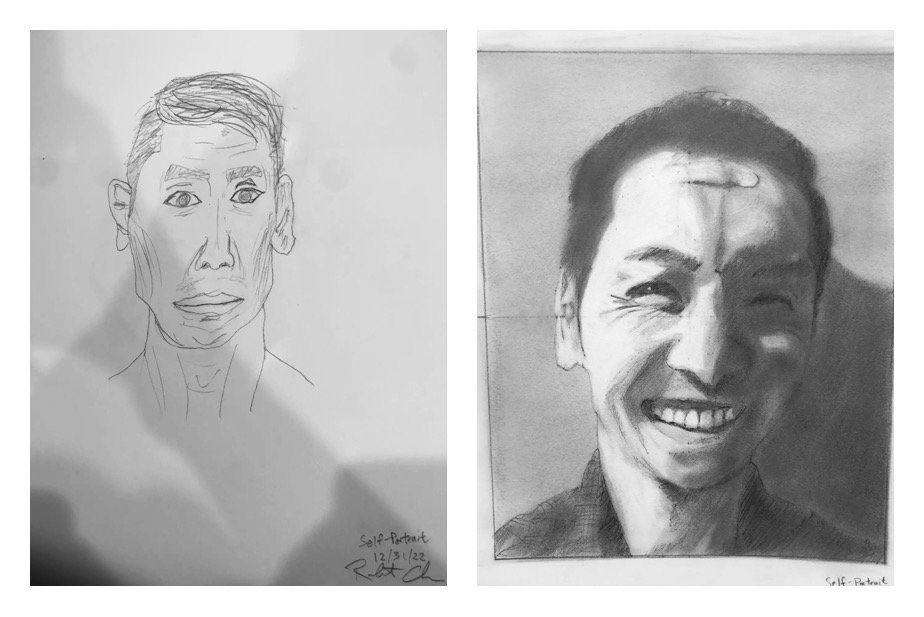 Robert's Before and After Drawings January 4-8, 2023  