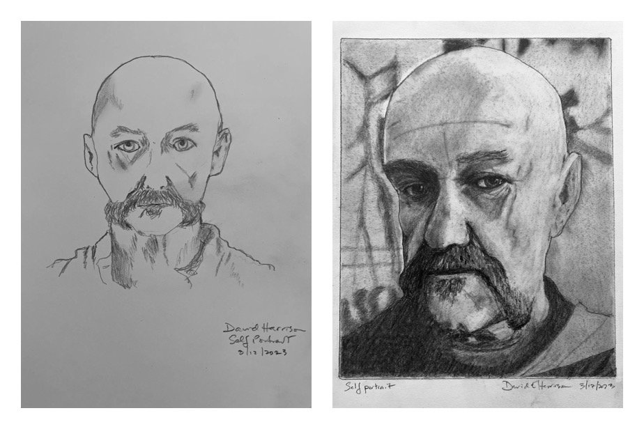 David H's Before and After Self-Portraits