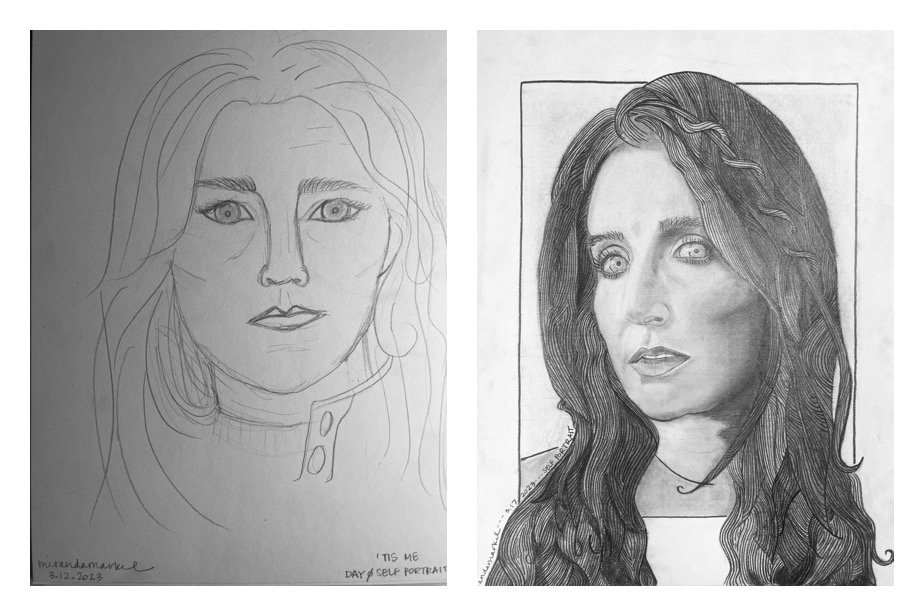 Miranda M's Before and After Self-Portraits