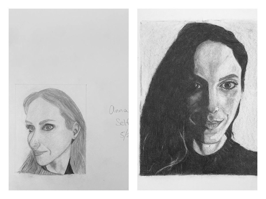 Anna K's Before and After Self-Portraits