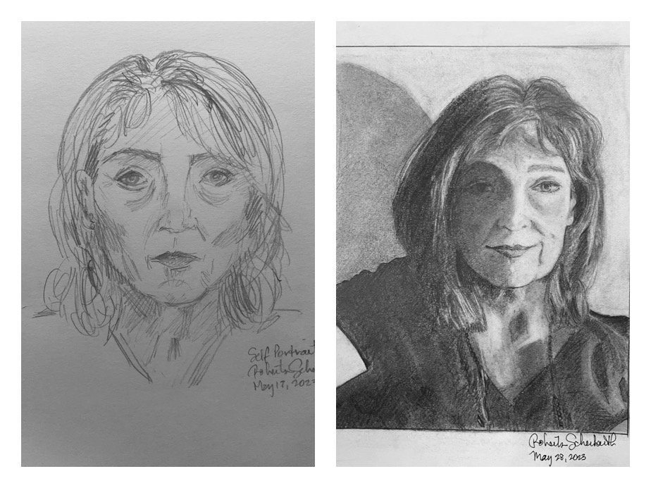 Roberta S's Before and After Self-Portraits