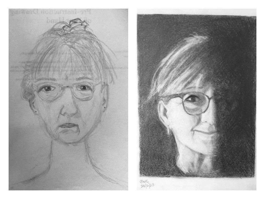 Elspeth C's Before and After Self-Portaits