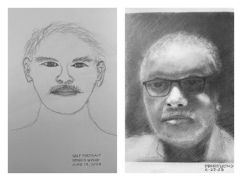 Dennis W's Before and After Self-Portraits