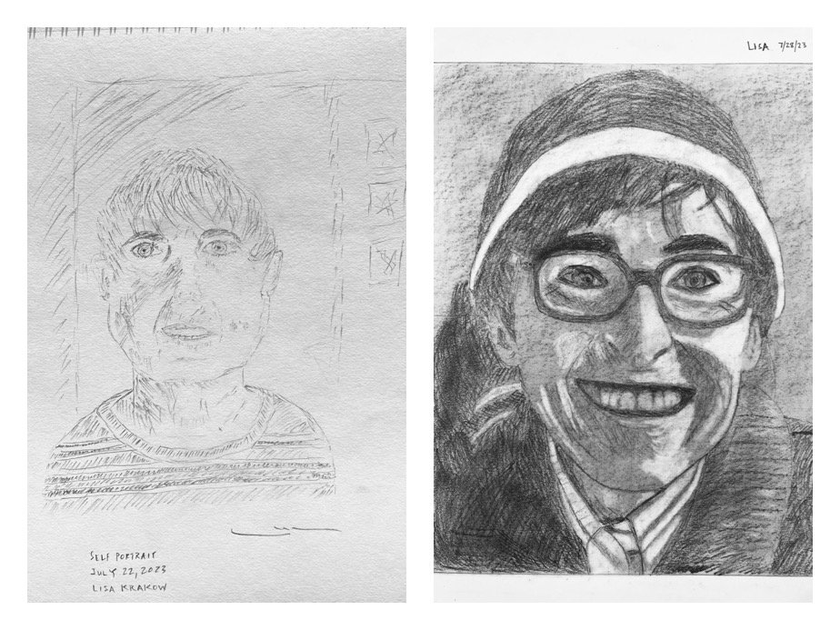 Lisa K's Before and After Self-Portraits 