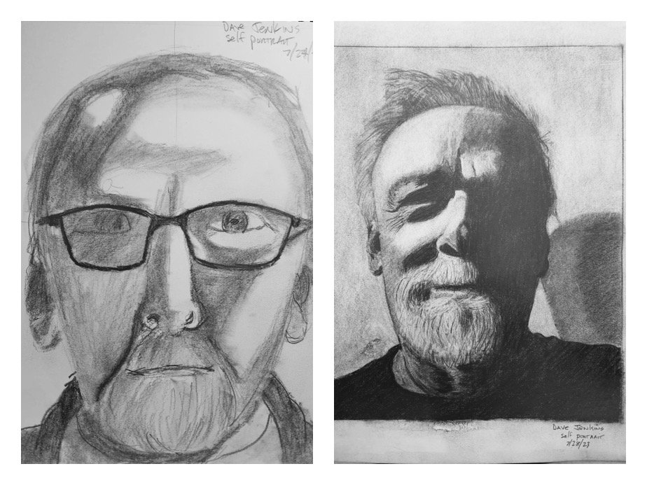 Dave J's Before and After Self-Portraits