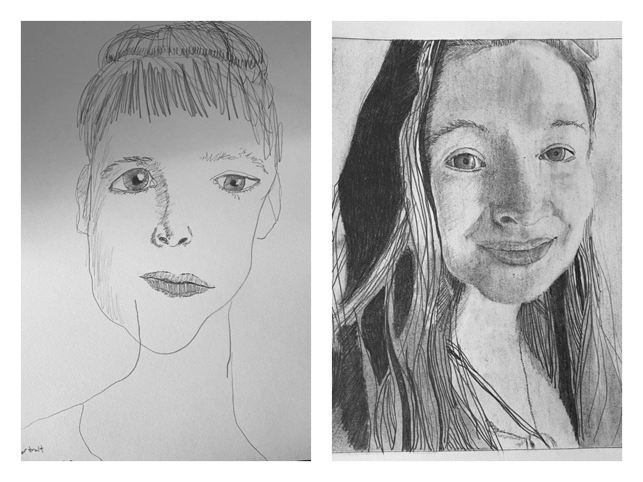 Anne's Before and After Self-Portraits