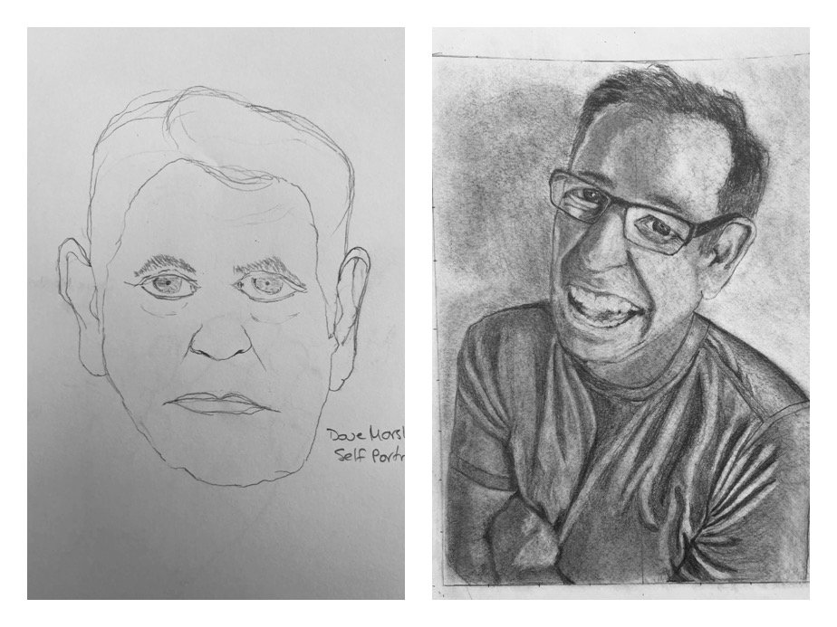 Dave's Before and After Self-Portraits