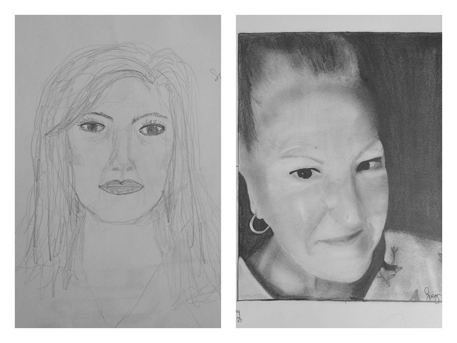 Suzy H’s Before and After Self Portraits 