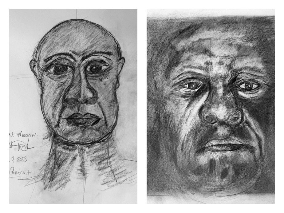 Robert W's Before and After Self-Portraits