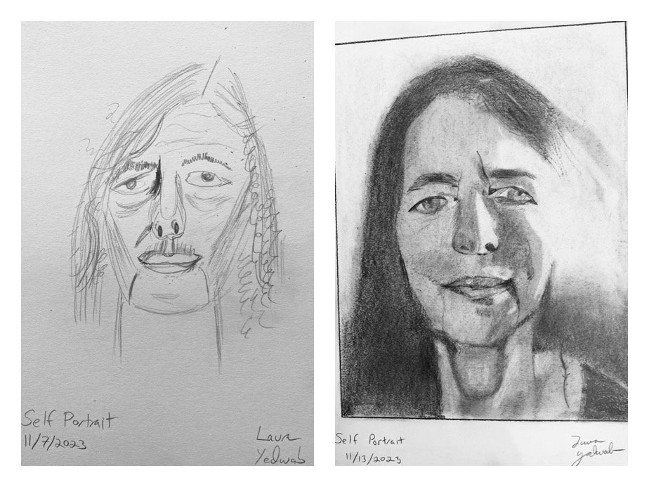 Laura Y's Before and After Self-Portraits