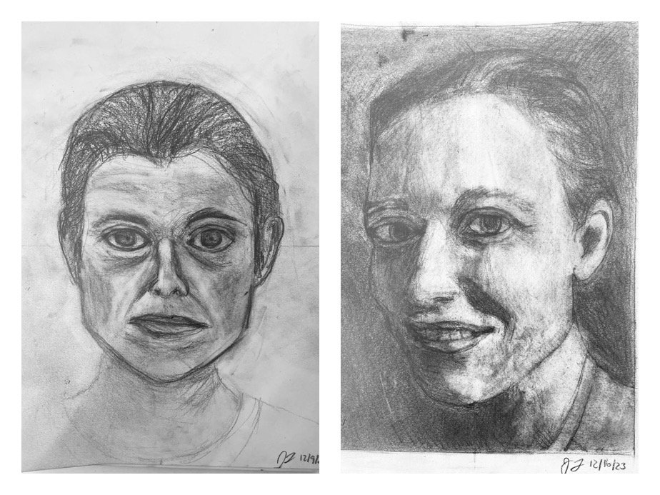 Jeannie L's Before and After Self Portraits
