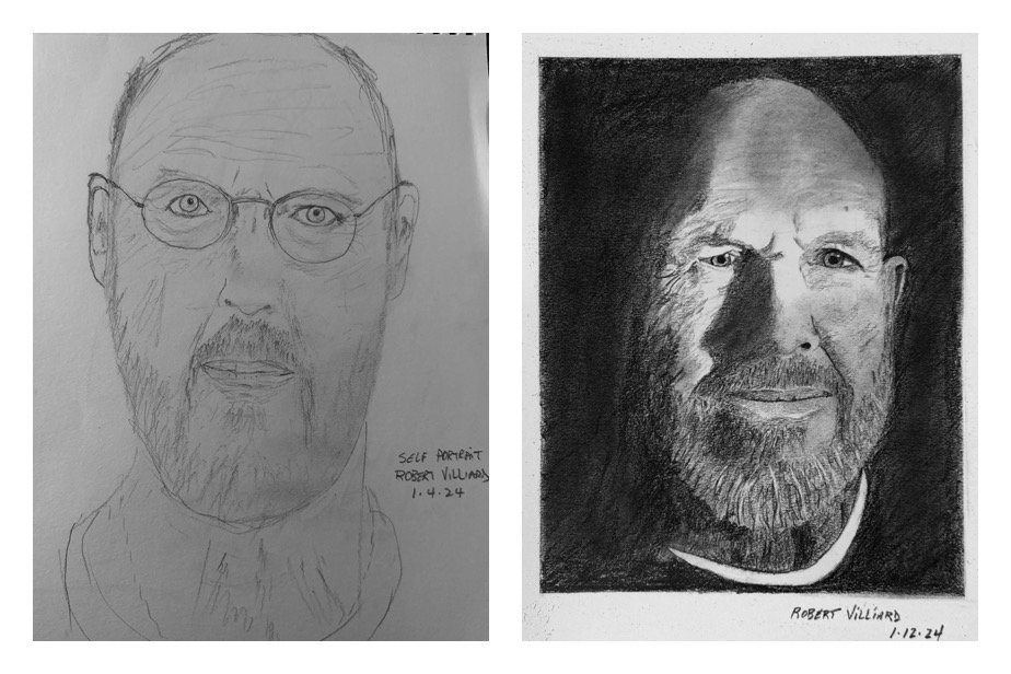 Robert V's Before and After Self Portraits