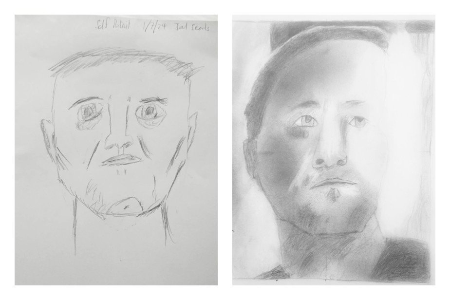Joel S's Before and After Self Portraits