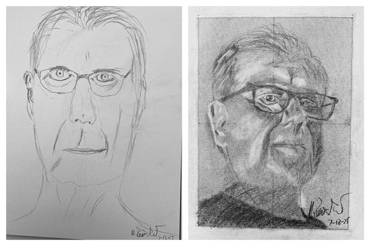 Helmut’s Before and After drawings