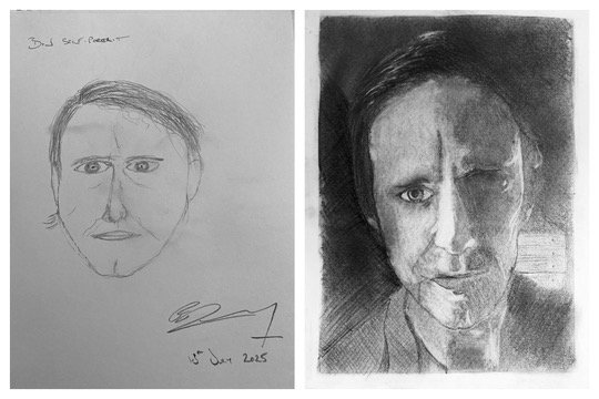 Ben's Before and After drawings