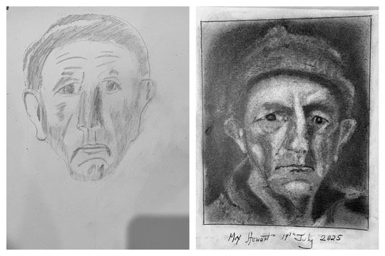 Max's Before and After drawings