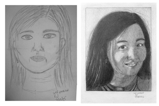 KJ's Before and After drawings