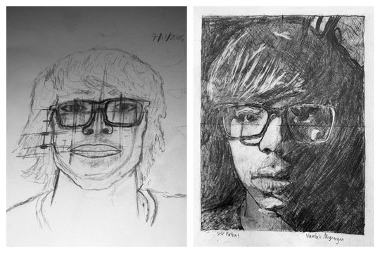 15 year old Havelock's Before and After drawings