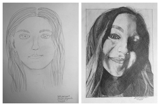 Allison's Before and After drawings