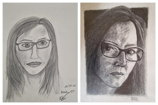 Natalia's Before and After drawings