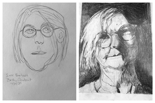 Betty's Before and After drawings