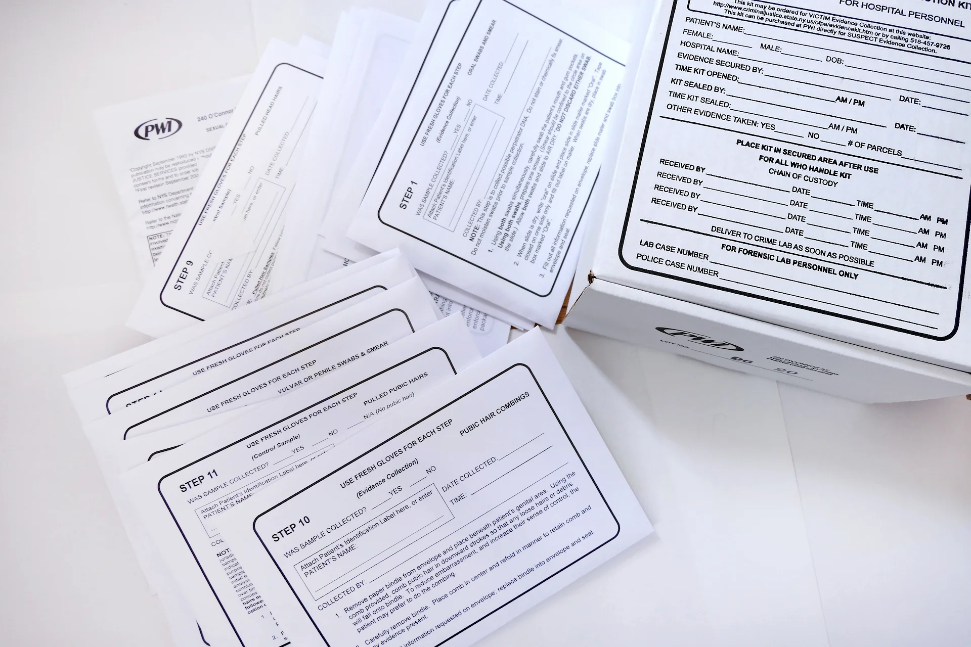 The current rape kit, with its sixteen almost-identical envelopes, is often overwhelming for medical practitioners and victims.