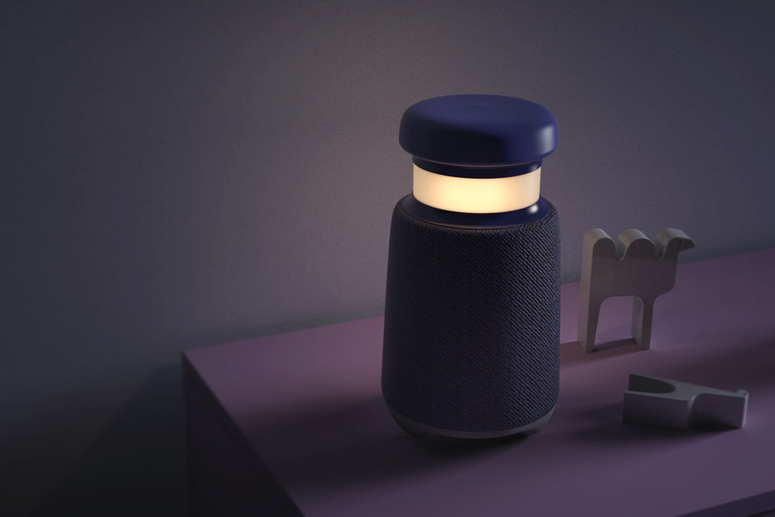 Roger acts as a nightlight and a radio. The two functions work in unison to create an age appropriate bedtime ritual.