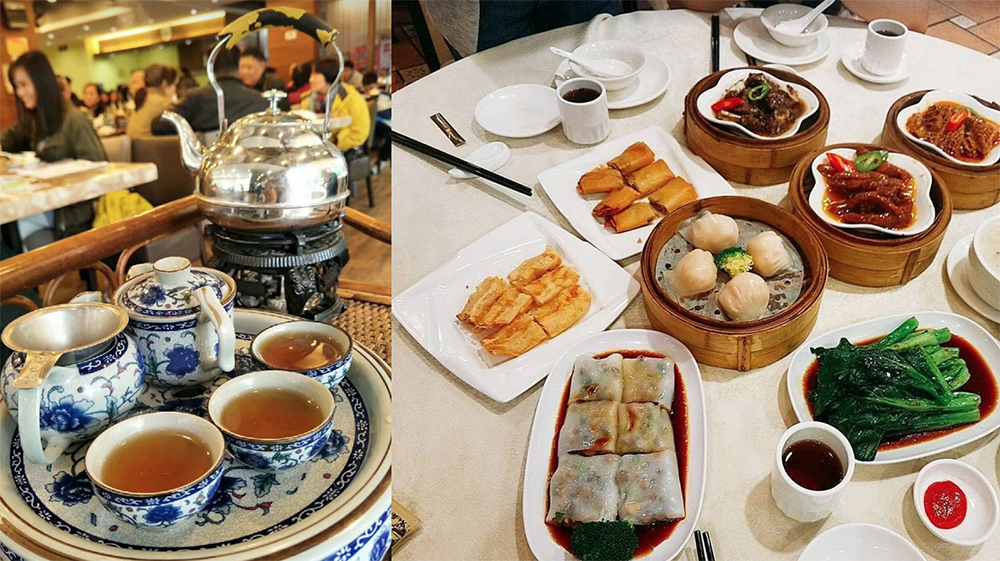  Image of tea set in Chinese restaurant 