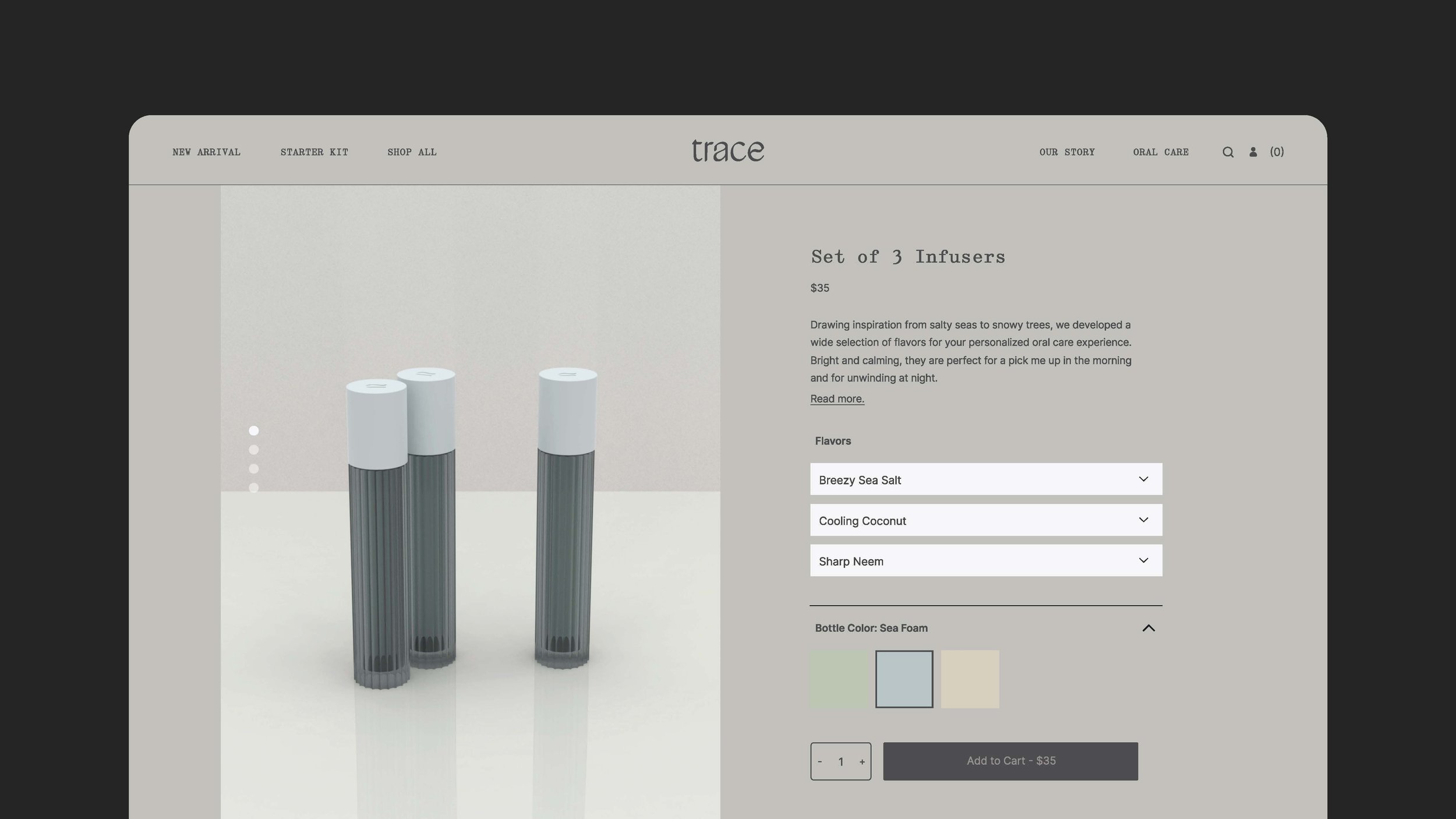  Trace website design  